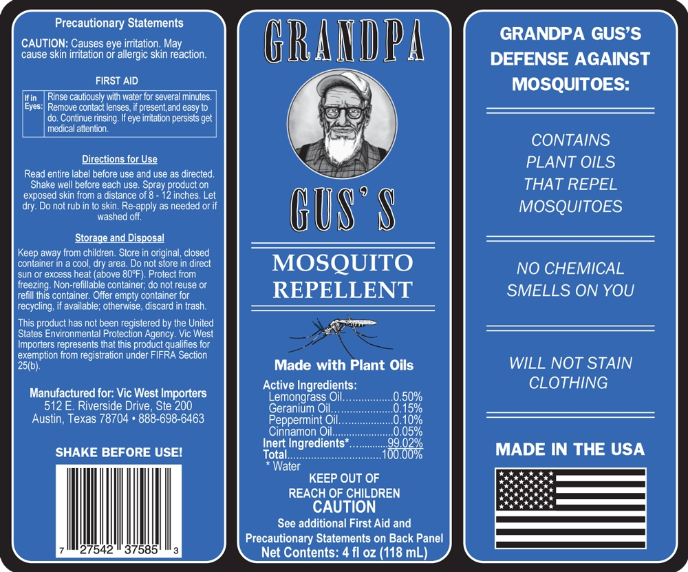 Grandpa Gus's All Natural Mosquito Repellent - 4 oz - Image 2