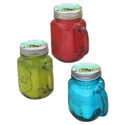 Patio Essentials 10oz Citronella Candle Mason Jar Assorted Colors