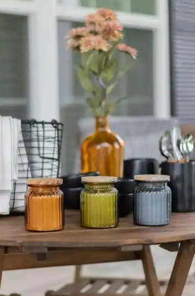 Patio Essential Citronella Glass Candle - Image 2