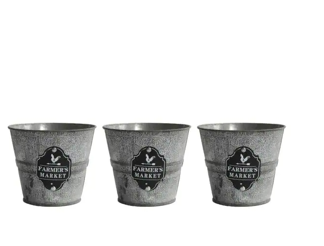 Patio Essential Citronella Candle in a Galvanized Bucket