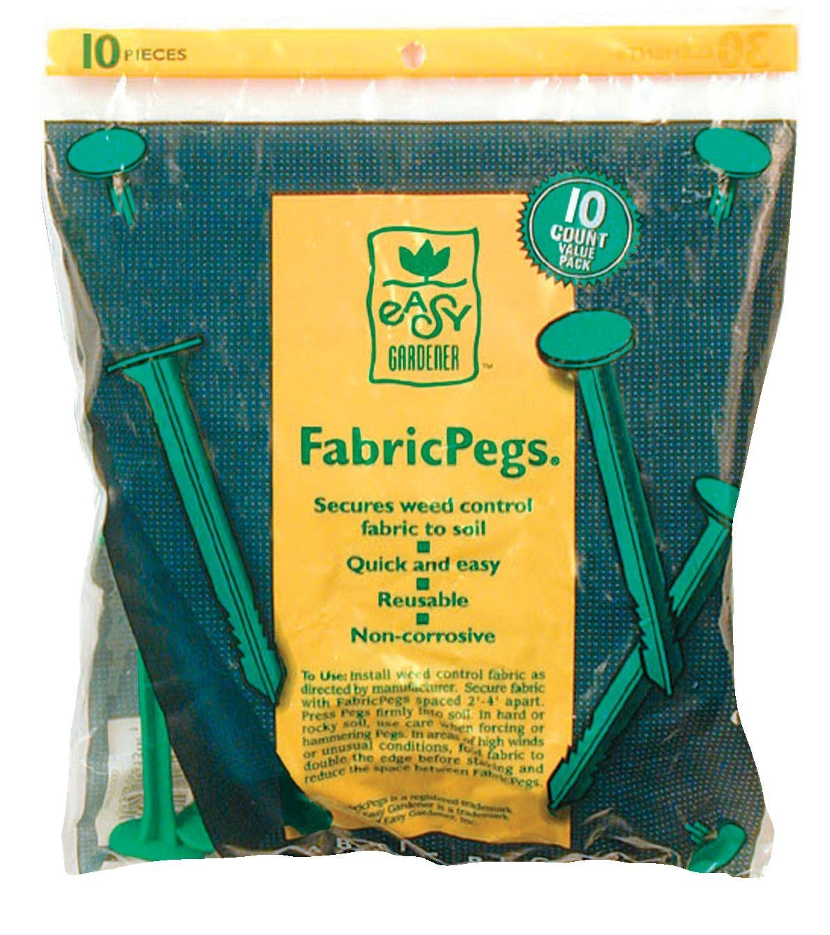 Easy Gardener Fabric Pegs 10 Pack