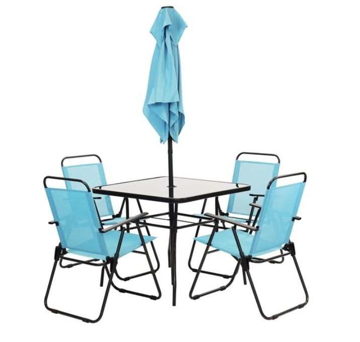 Sunray 6 pc. Aqua Patio Set - Image 2