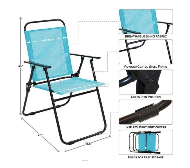 Sunray 6 pc. Aqua Patio Set - Image 7