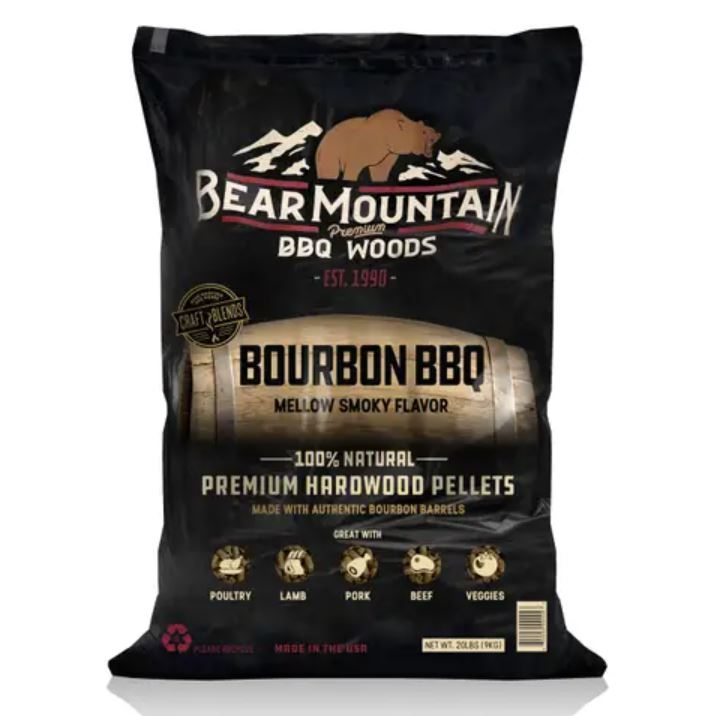 Bear Mountain 20 lb Craft Blend Bourbon BBQ Grill Pellets