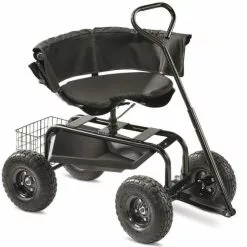 CASTLECREEK Deluxe Rolling Gardening Seat
