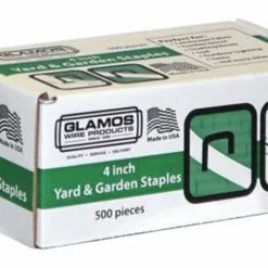 Glamos 4" x 1" x 4" Square Galvanized Landscape Staples, 500-Pack