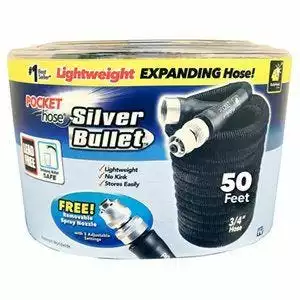 As Seen On TV Silver Bullet Pocket Garden Hose