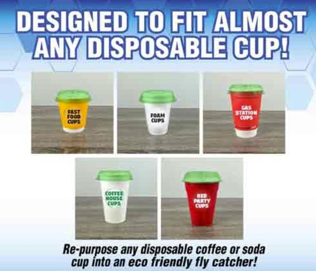 Fly-Lid Turn Almost Any Cup Into A Fly Trap (2-Pack) - Image 3