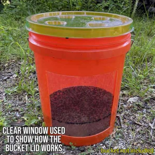 Fly-Lid 5 Gallon Bucket Fly Lid - Turn Any 5 Gallon Bucket Into A Fly Trap - Image 3