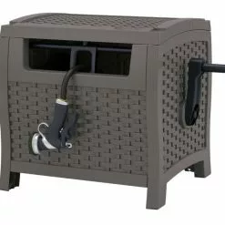 Suncast 175 ft. Slide Trak Hose Hideaway, Stoney