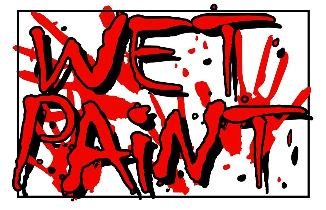 Hillman Wet Paint Sign (8" x 12")