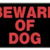 Hillman Beware of Dog Sign (8" X 12")