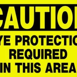 Hillman Caution Eye Protection Sign (8" X 12")