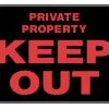 Hillman Keep Out Private Property Sign (15" X 19")
