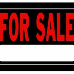 Hillman For Sale Sign Black & Red (10" X 14")