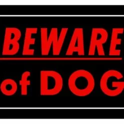 Hillman Beware Of Dog Sign (10" X 14")