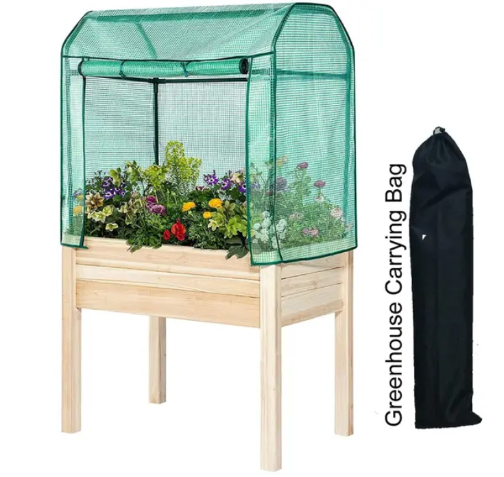 Backyard Expressions Elevated Garden Bed With Green House - Image 2