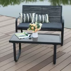 Backyard Expressions 4 pc. Gray Seating Set