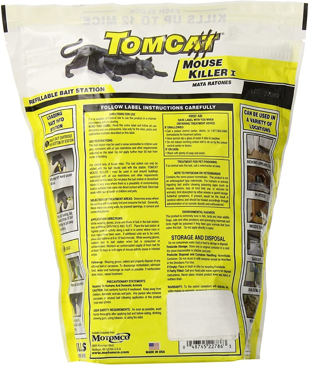 Tomcat Mouse Killer Refillable Station, 16 x 1 oz. Blocks, 22786 - Image 2