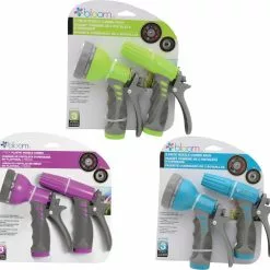 Bloom 2 Piece Watering Combo - 7-Pattern Spray Nozzle and 3-way Adjustable Nozzle