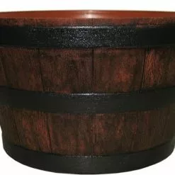 Misco Resin Whiskey Barrel 22.5" Planter