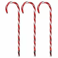 Holiday Wonderland 3 pc Path Candy Canes