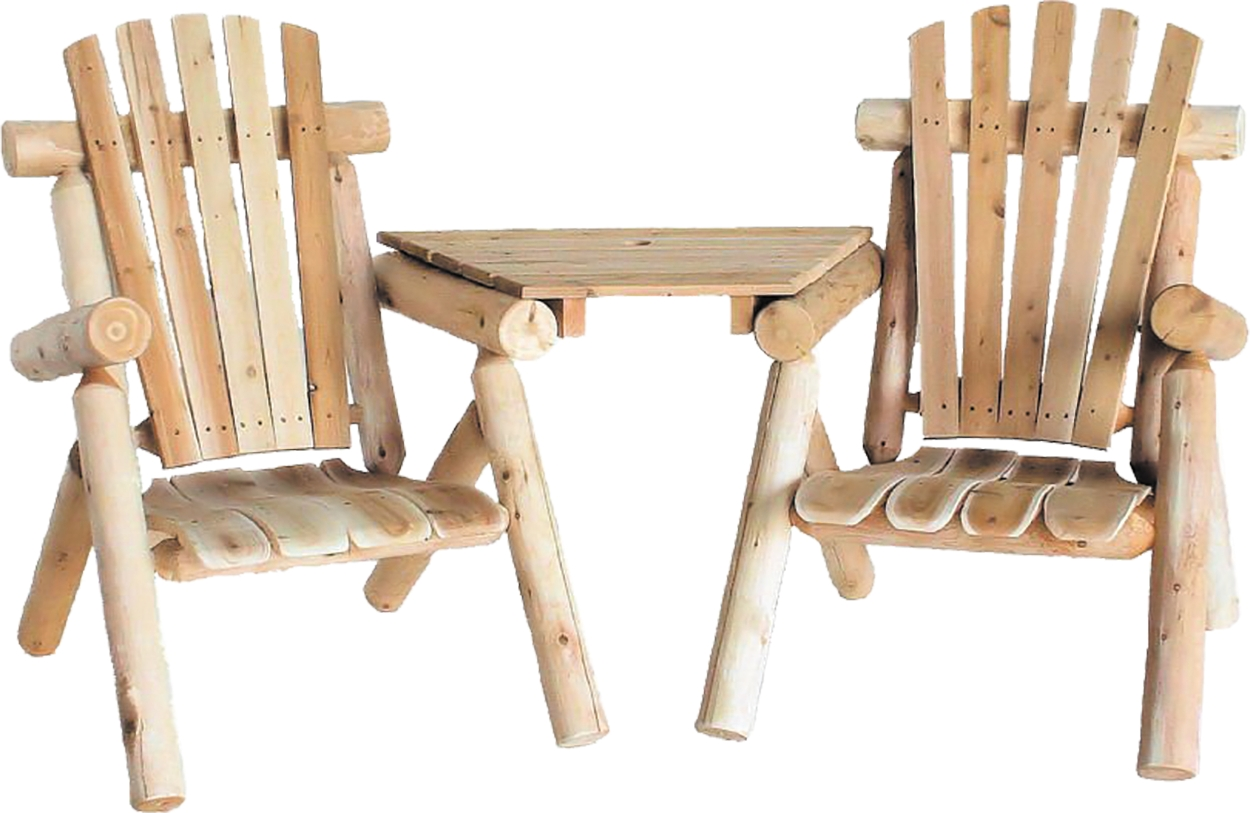 Lakeland Mills Solid Cedar Vis-A-Tete Chair