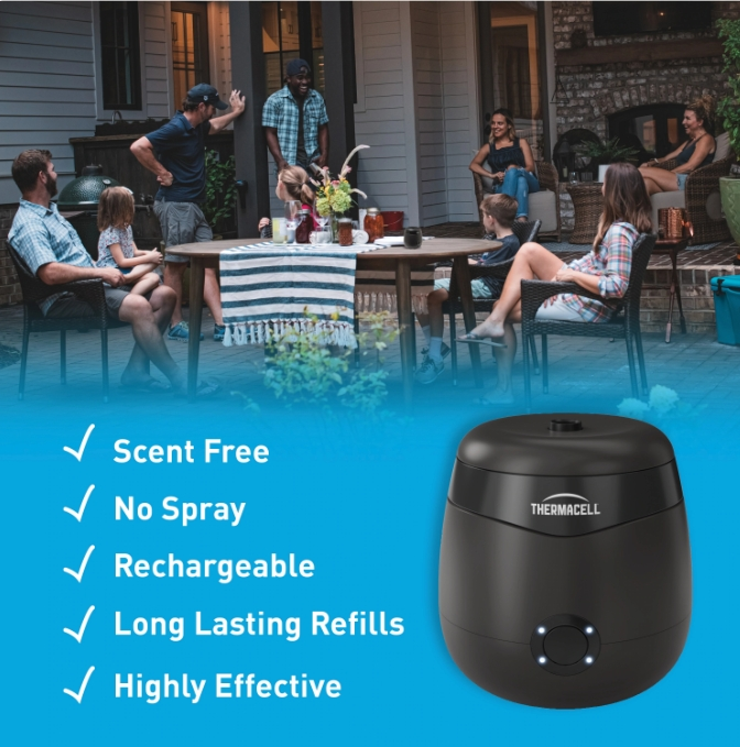Thermacell Rechargeable Insect Repellent Device, Charcoal - Image 4