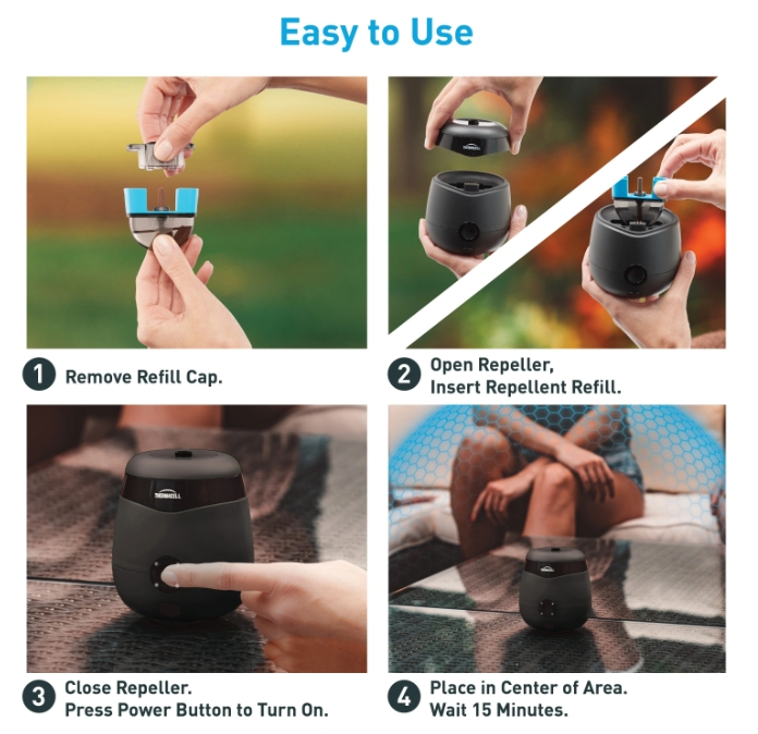 Thermacell Rechargeable Insect Repellent Device, Charcoal - Image 5
