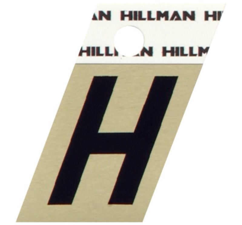 Hillman 1.5" Adhesive Angle-Cut Letter, Black/Gold - Image 8