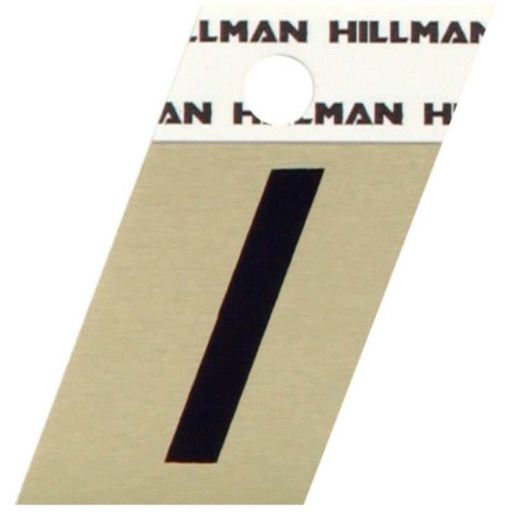 Hillman 1.5" Adhesive Angle-Cut Letter, Black/Gold - Image 9