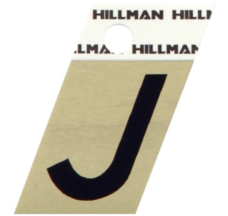 Hillman 1.5" Adhesive Angle-Cut Letter, Black/Gold - Image 10