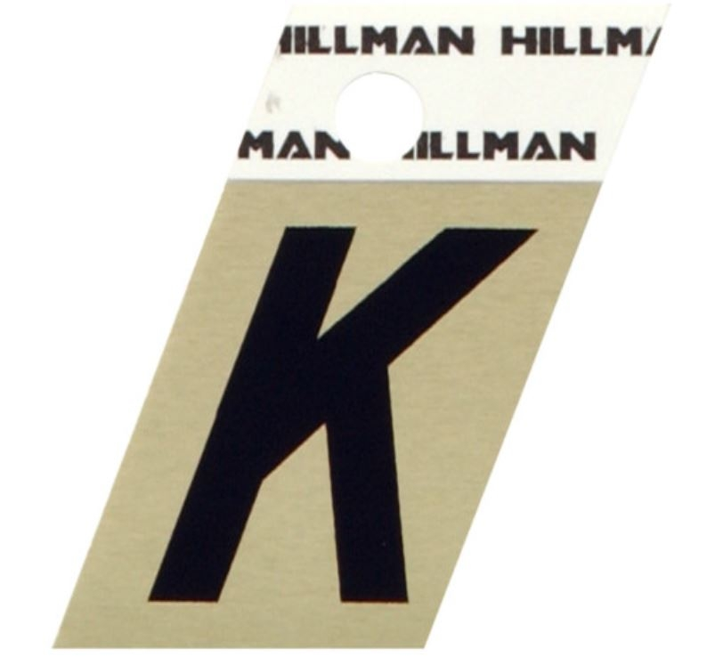 Hillman 1.5" Adhesive Angle-Cut Letter, Black/Gold - Image 11