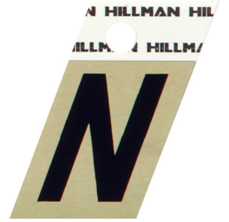 Hillman 1.5" Adhesive Angle-Cut Letter, Black/Gold - Image 14
