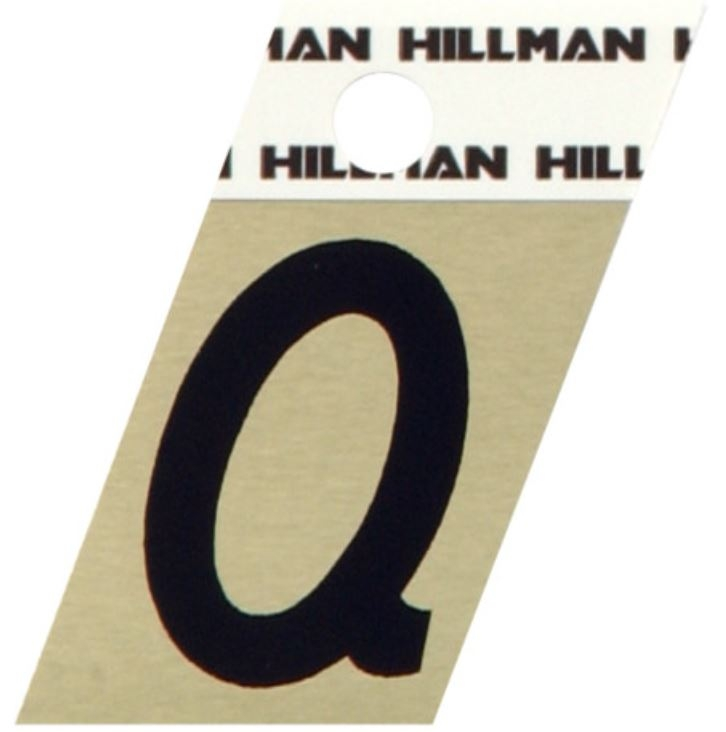 Hillman 1.5" Adhesive Angle-Cut Letter, Black/Gold - Image 17