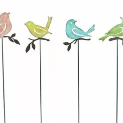Alpine 15" Metal Bird Garden Stakes - Assorted