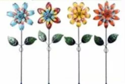 Alpine Glitter Retro Flower Pot Sticker - Assorted