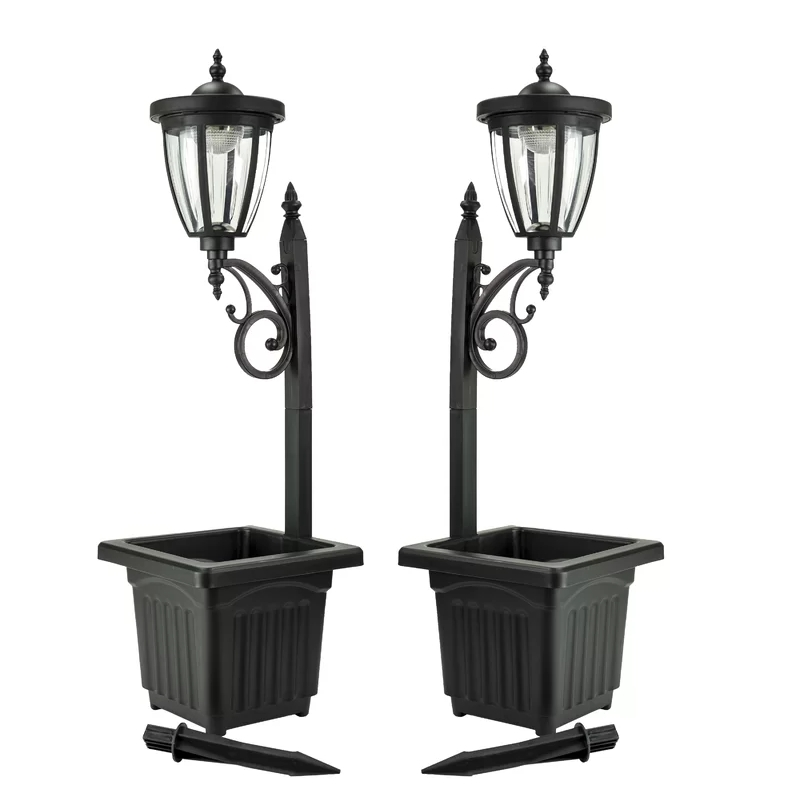 Sun-Ray Kambria Solar Lamp and Planter | 2 Pack
