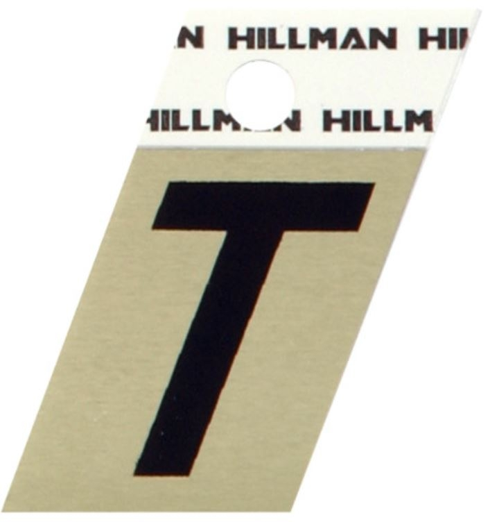 Hillman 1.5" Adhesive Angle-Cut Letter, Black/Gold - Image 20