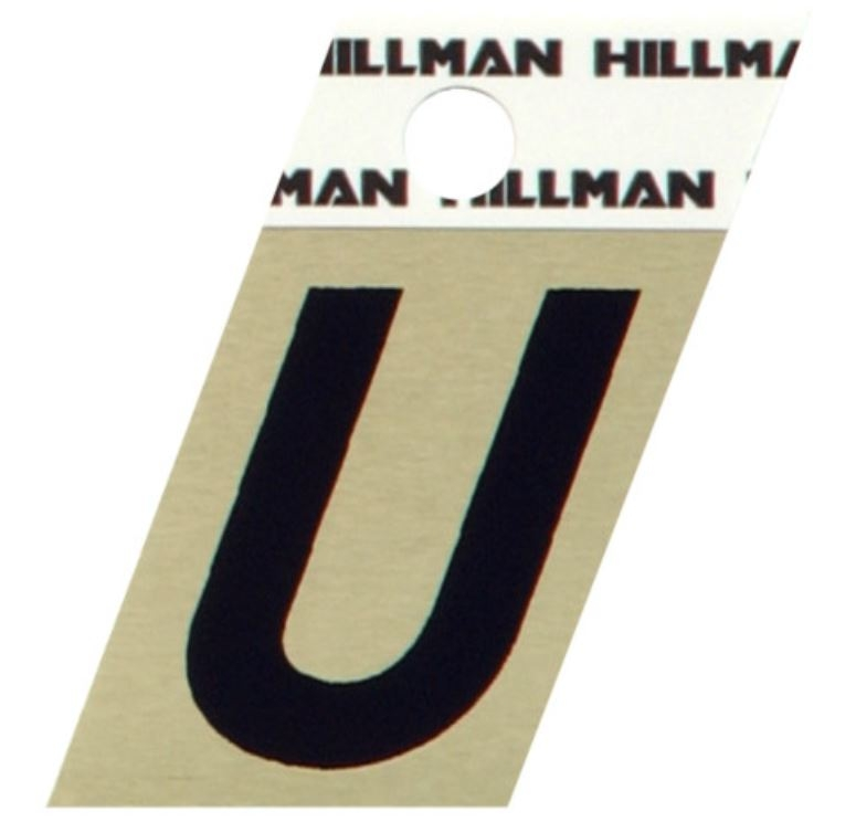 Hillman 1.5" Adhesive Angle-Cut Letter, Black/Gold - Image 21