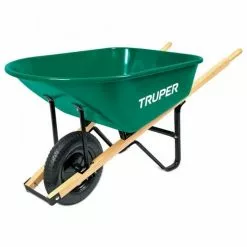 Truper 6 Cu. Ft. Steel Tray Light Homeowner Wheelbarrow
