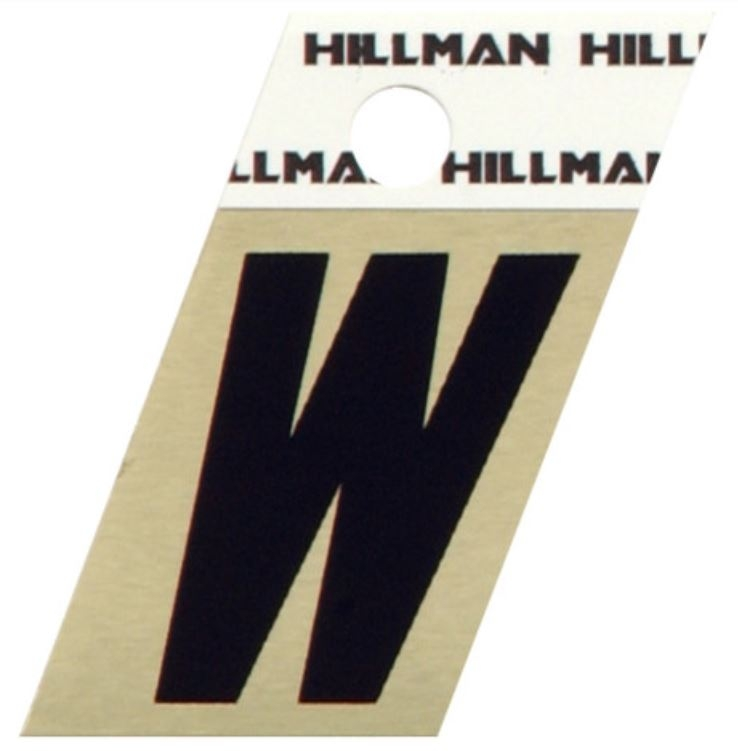 Hillman 1.5" Adhesive Angle-Cut Letter, Black/Gold - Image 23