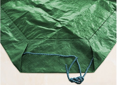 Fabrimetrics Yard King 9-ft. x 9-ft. Green Poly Tarp - Image 2