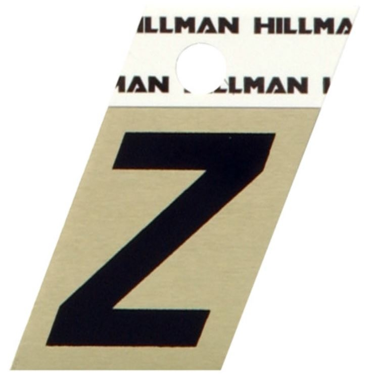 Hillman 1.5" Adhesive Angle-Cut Letter, Black/Gold - Image 25